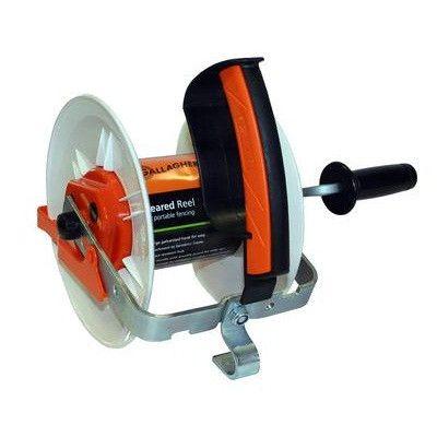 Geared Electric Fence Reel Tape Wire Rope Fencing Handheld Mounted